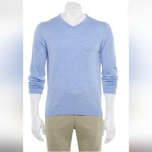 Apt 9 "Seriuosly Soft" Merino Wool Blend V-neck Sweater, Large, RN#73277